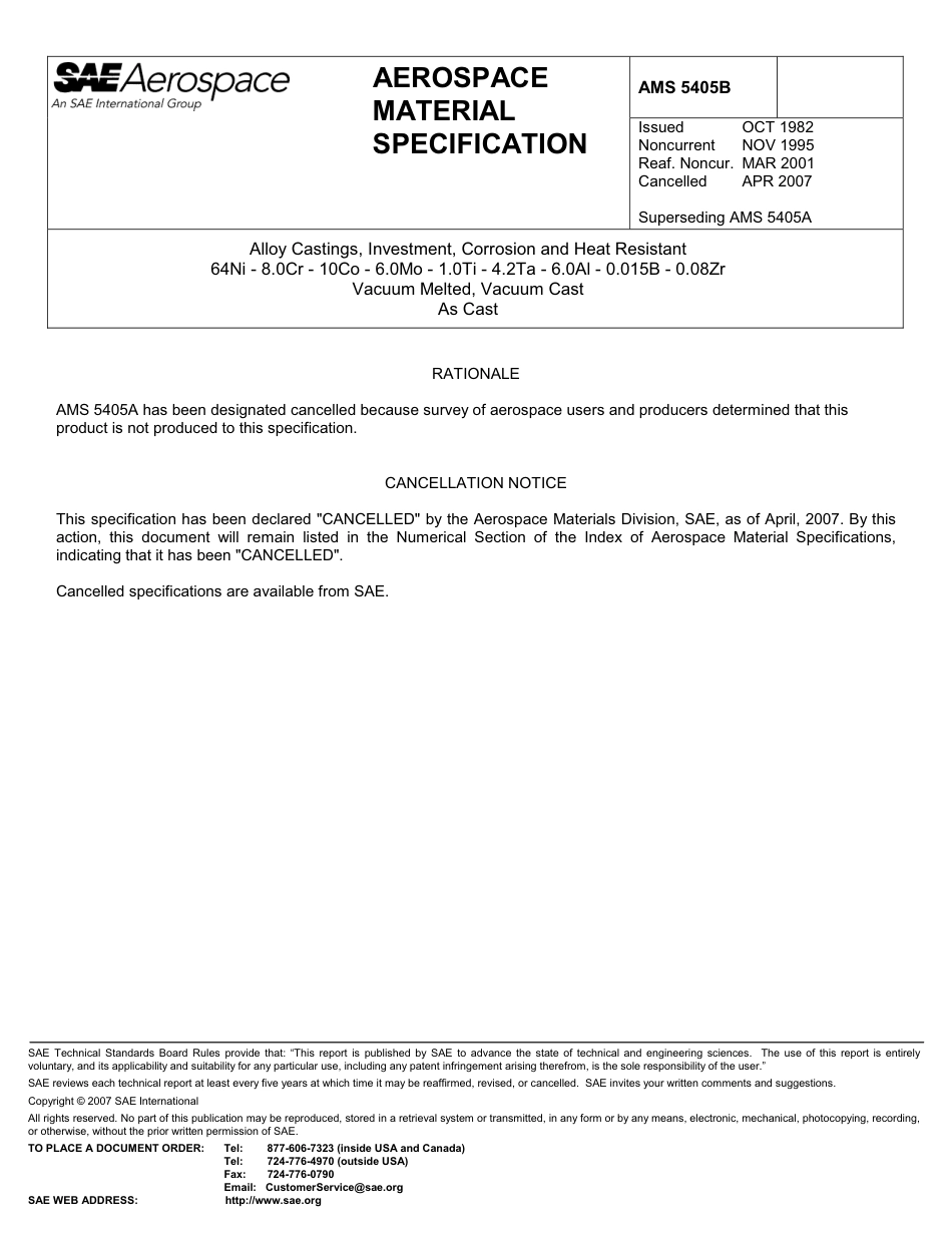 SAE AMS 5405B-2007.pdf_第1页