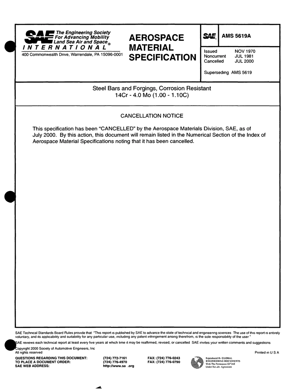 SAE AMS 5619A-2000 scan.pdf_第1页