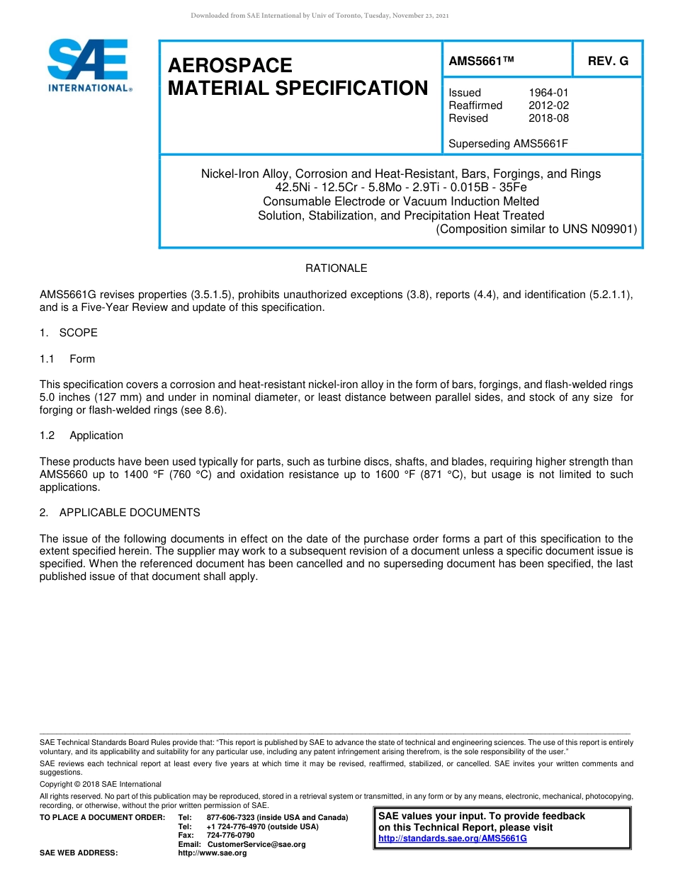 SAE AMS 5661G-2018.pdf_第1页