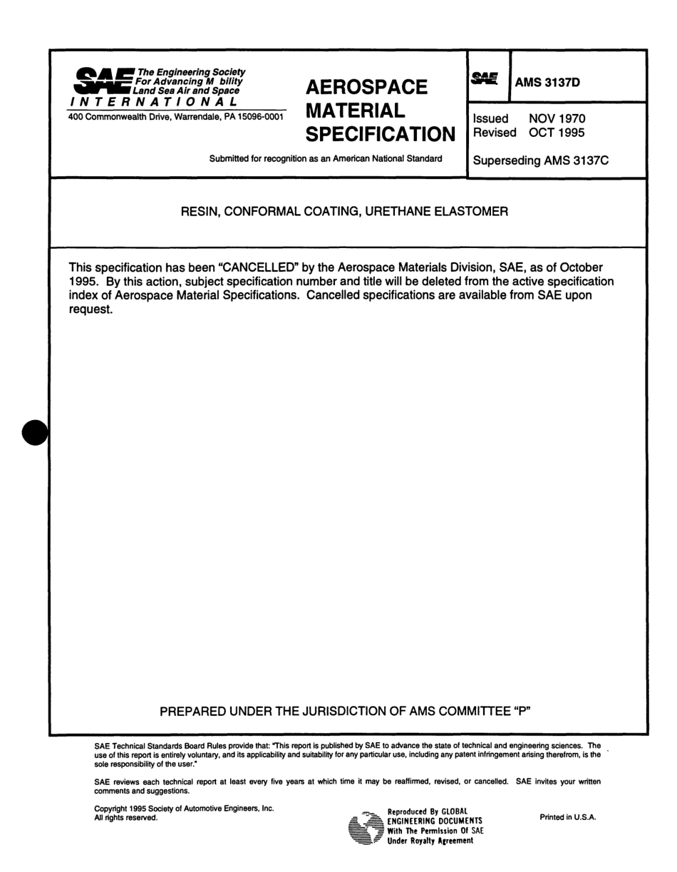 SAE AMS 3137D-1995 scan.pdf_第1页