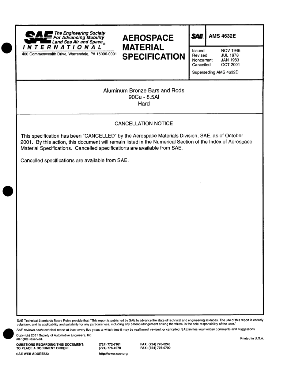 SAE AMS 4632E-2001 scan.pdf_第1页