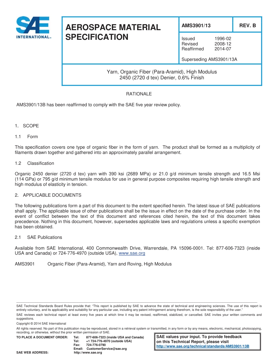 SAE AMS 3901-13B-2014.pdf_第1页