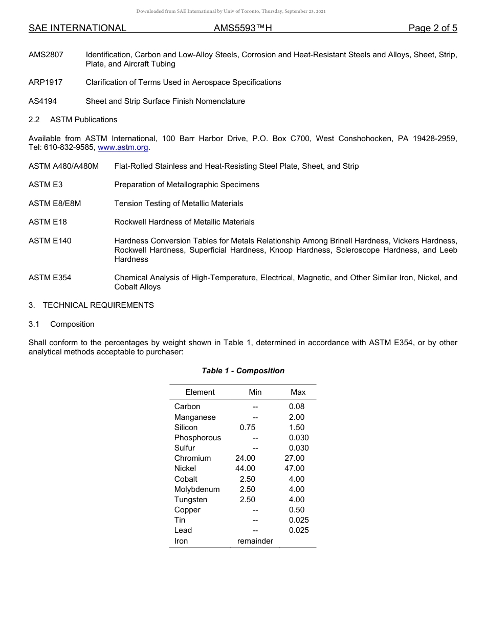 SAE AMS 5593H-2021.pdf_第2页