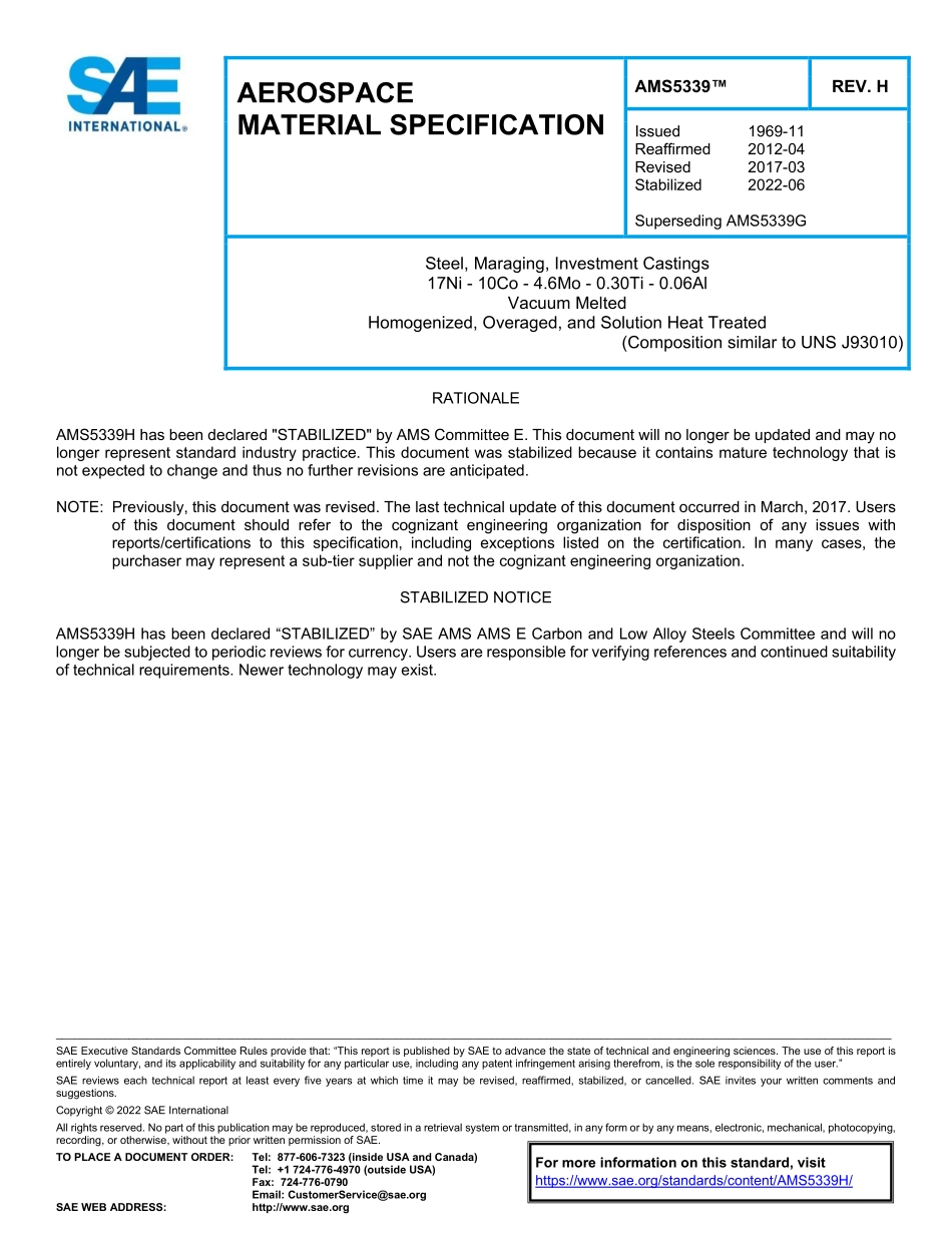 SAE AMS 5339H-2022.pdf_第1页