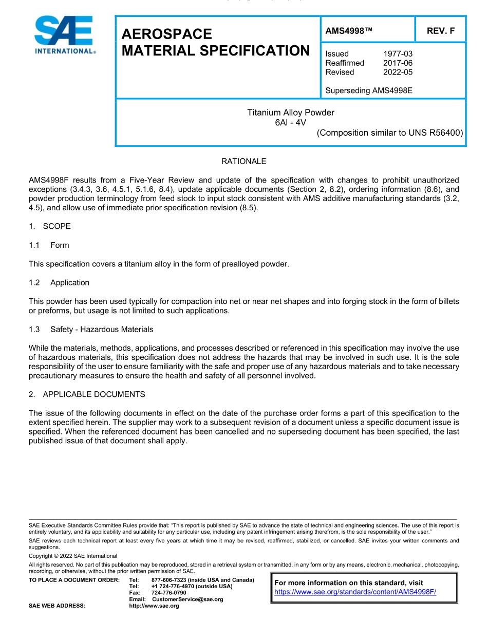 SAE AMS 4998F-2022.pdf_第1页