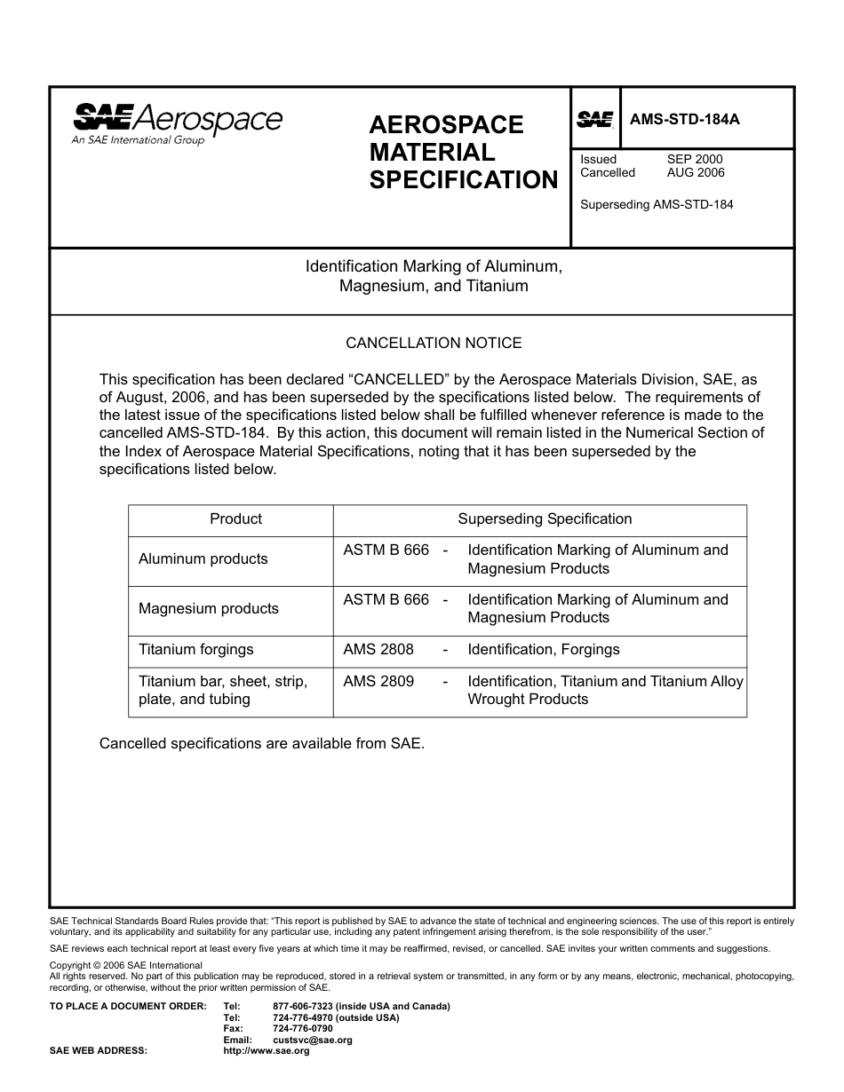 SAE AMS-STD-184A-2006.pdf_第1页