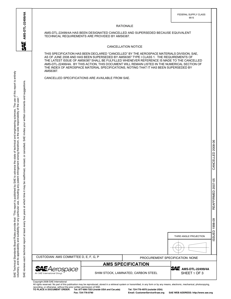 SAE AMS-DTL-22499-4a-2008.pdf_第1页