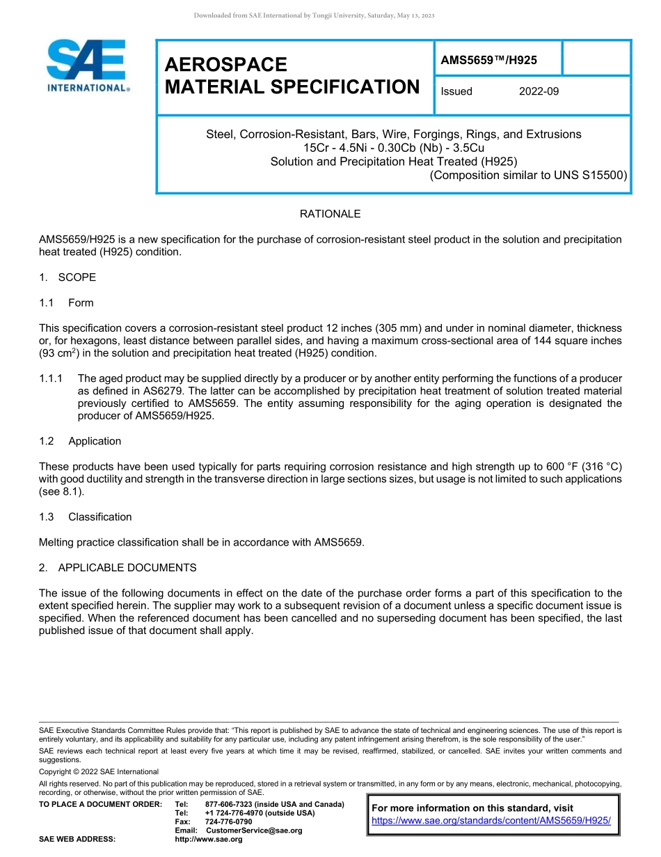 SAE AMS 5659-H925-2022.pdf_第1页