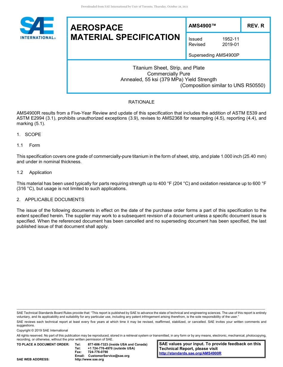SAE AMS 4900R-2019.pdf_第1页
