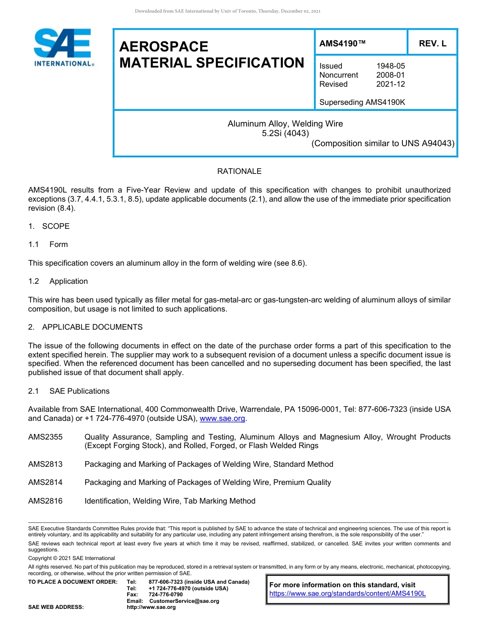 SAE AMS 4190L-2021.pdf_第1页