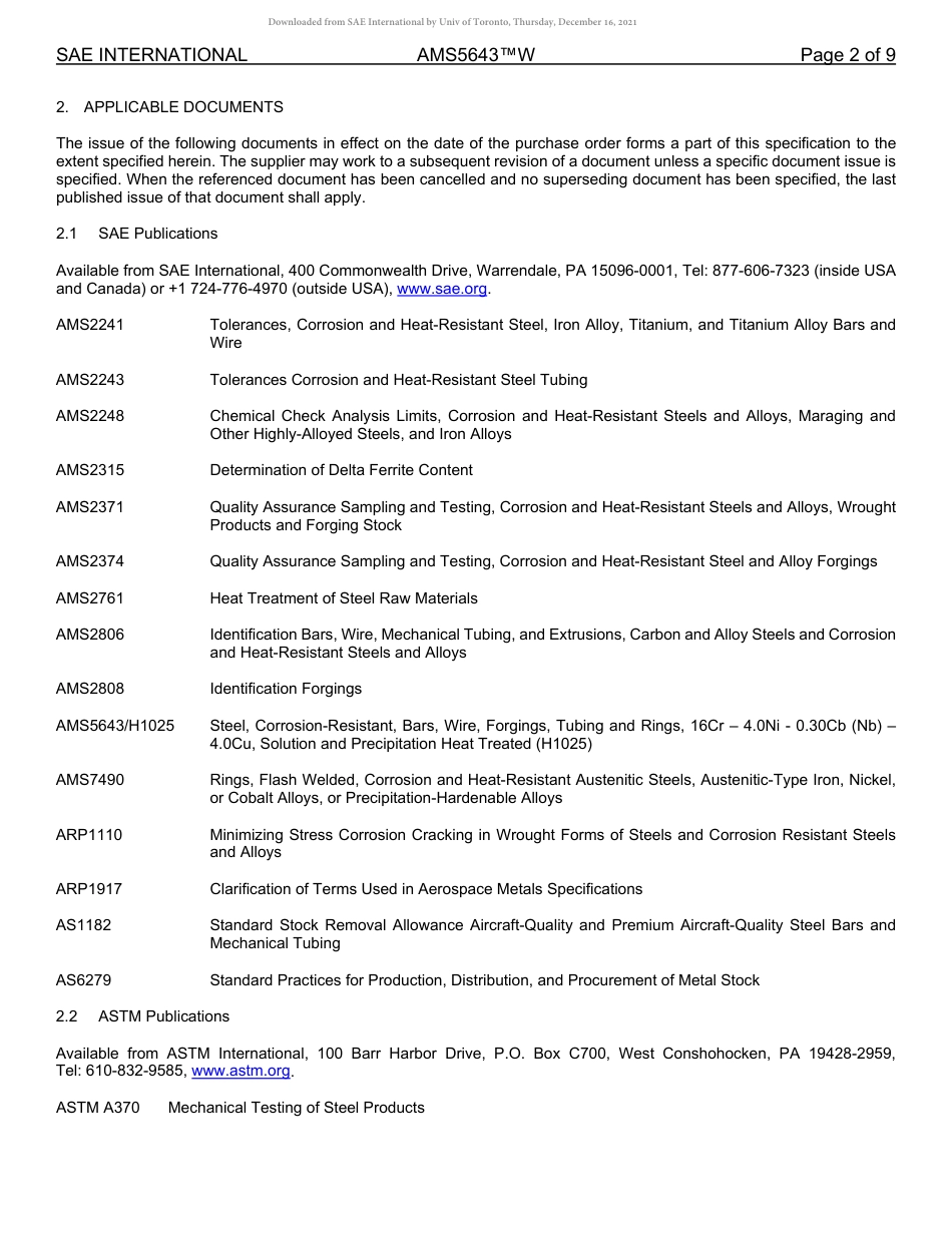 SAE AMS 5643W-2021.pdf_第2页