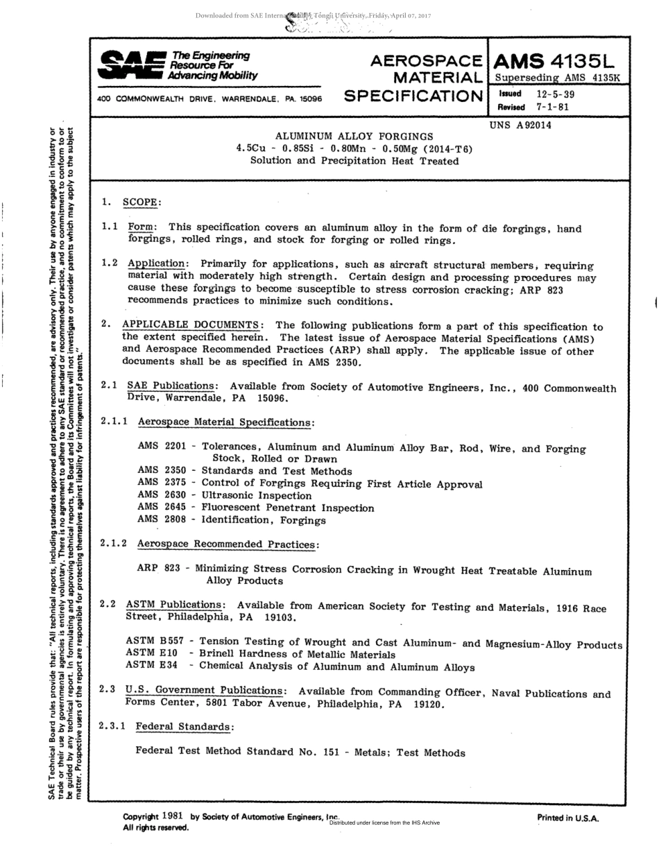 SAE AMS 4135M-1986 scan.pdf_第2页