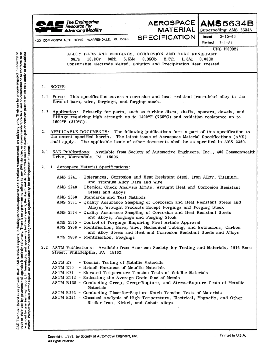 SAE AMS 5634C-1993 scan.pdf_第2页