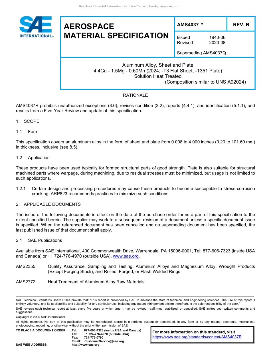 SAE AMS 4037R-2020.pdf_第1页