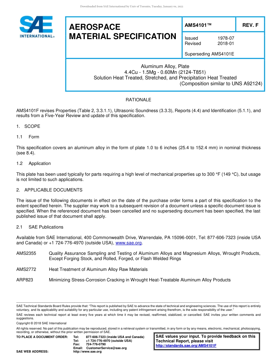 SAE AMS 4101F-2018.pdf_第1页