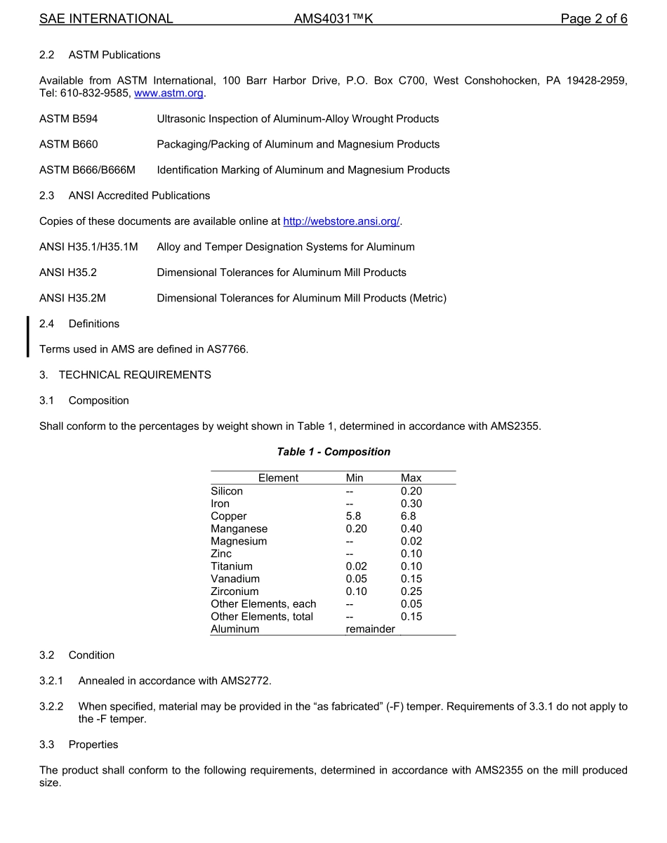 SAE AMS 4031K-2022.pdf_第2页