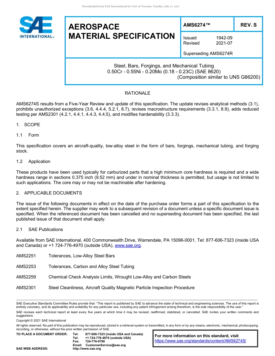 SAE AMS 6274S-2021.pdf_第1页