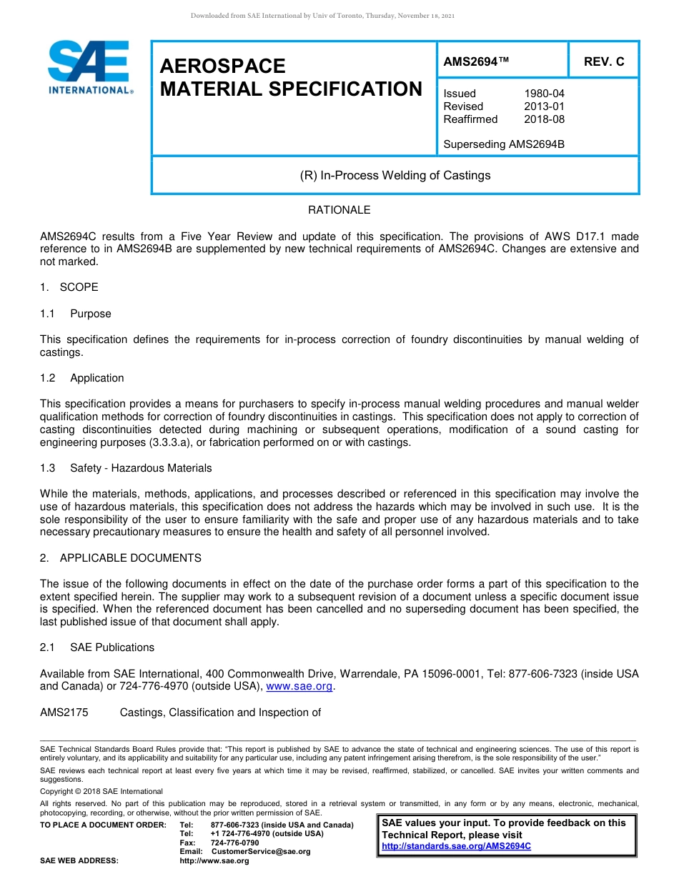 SAE AMS 2694C-2018.pdf_第1页