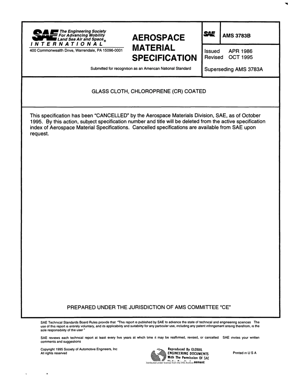 SAE AMS 3783B-1995 scan.pdf_第1页