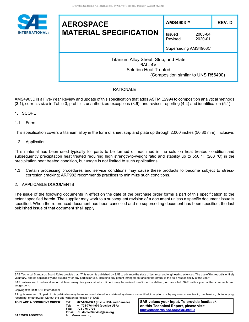 SAE AMS 4903D-2020.pdf_第1页