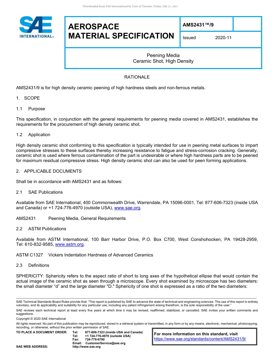 SAE AMS 2431-9-2020.pdf_第1页