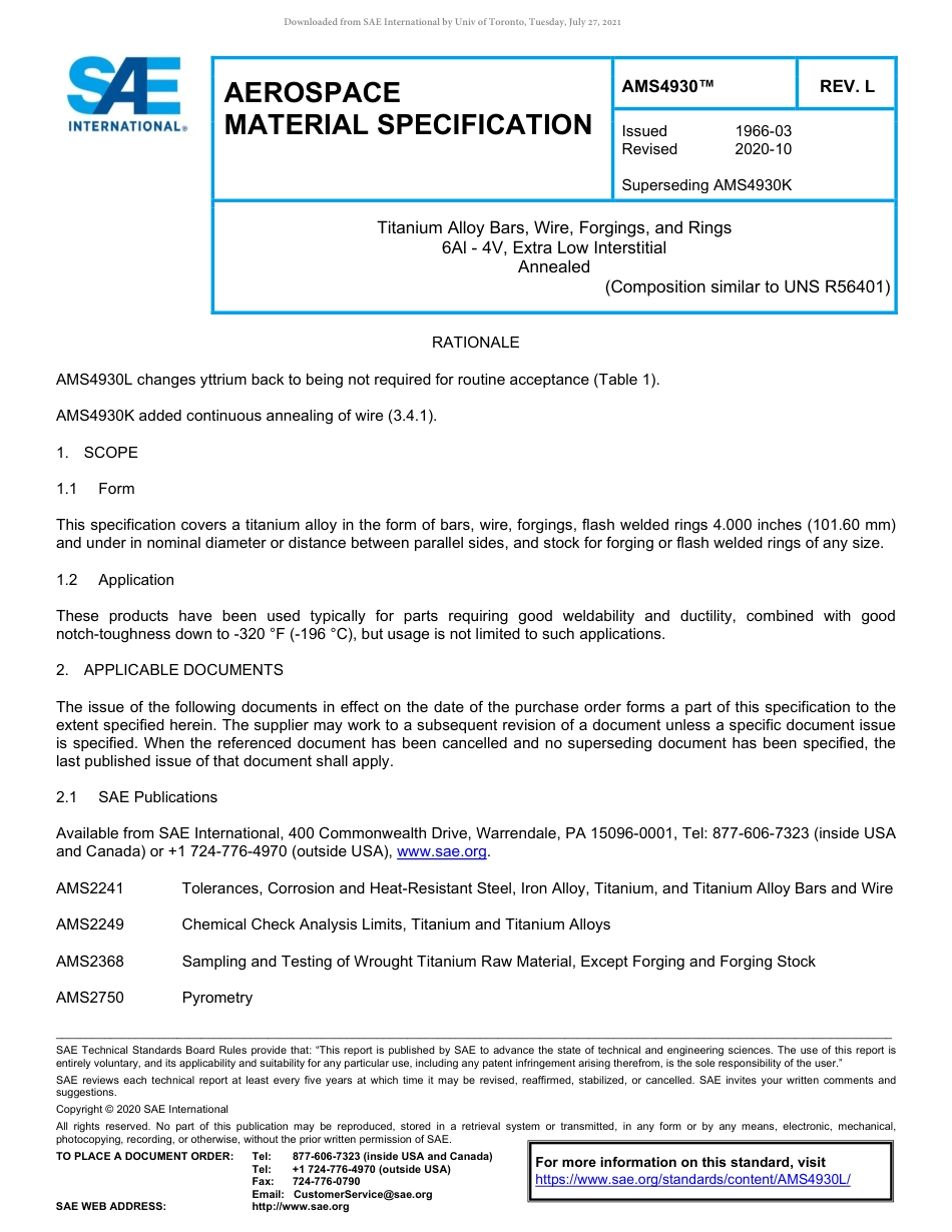 SAE AMS 4930L-2020.pdf_第1页