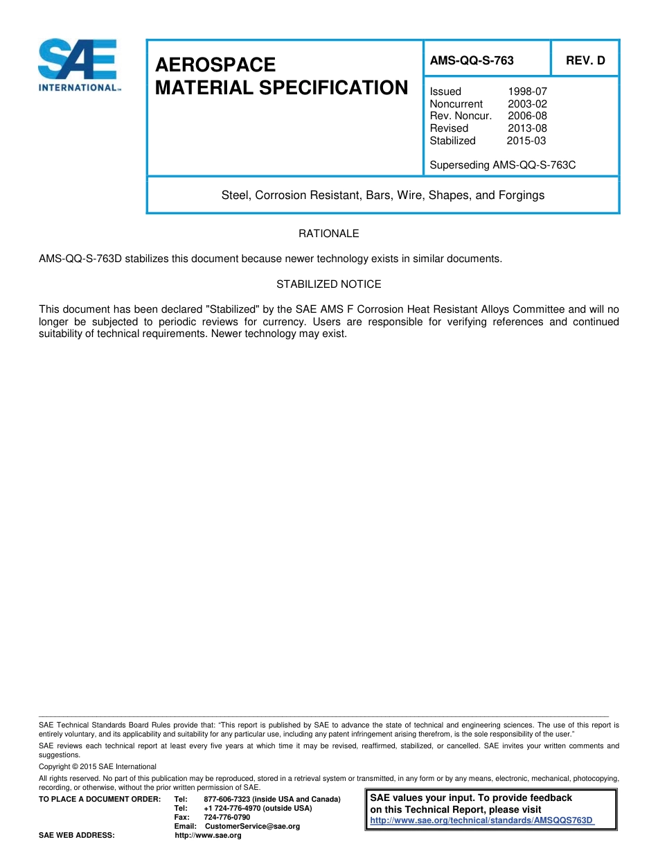 SAE AMS-QQ-S-763D-2015.pdf_第1页
