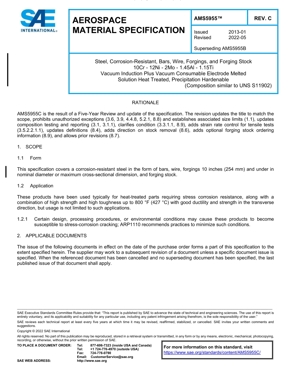 SAE AMS 5955C-2022.pdf_第1页