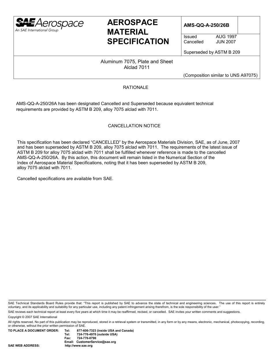 SAE AMS-QQ-A-250-26B-2007.pdf_第1页