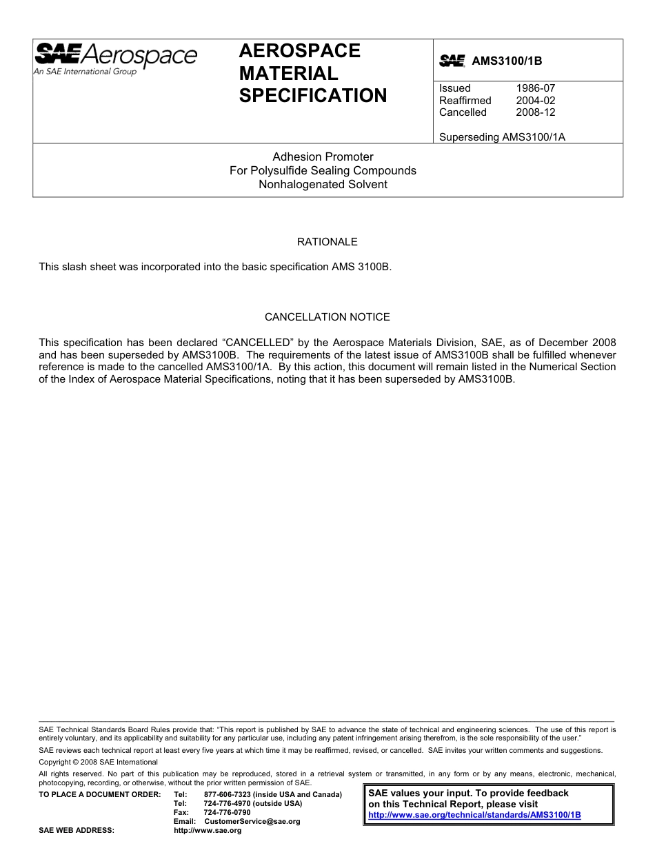 SAE AMS 3100-1B-2008.pdf_第1页