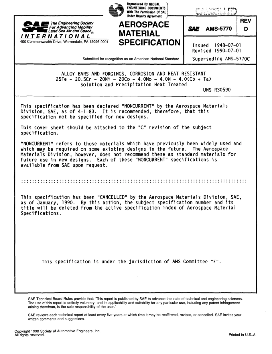 SAE AMS 5770D-1990 scan.pdf_第1页