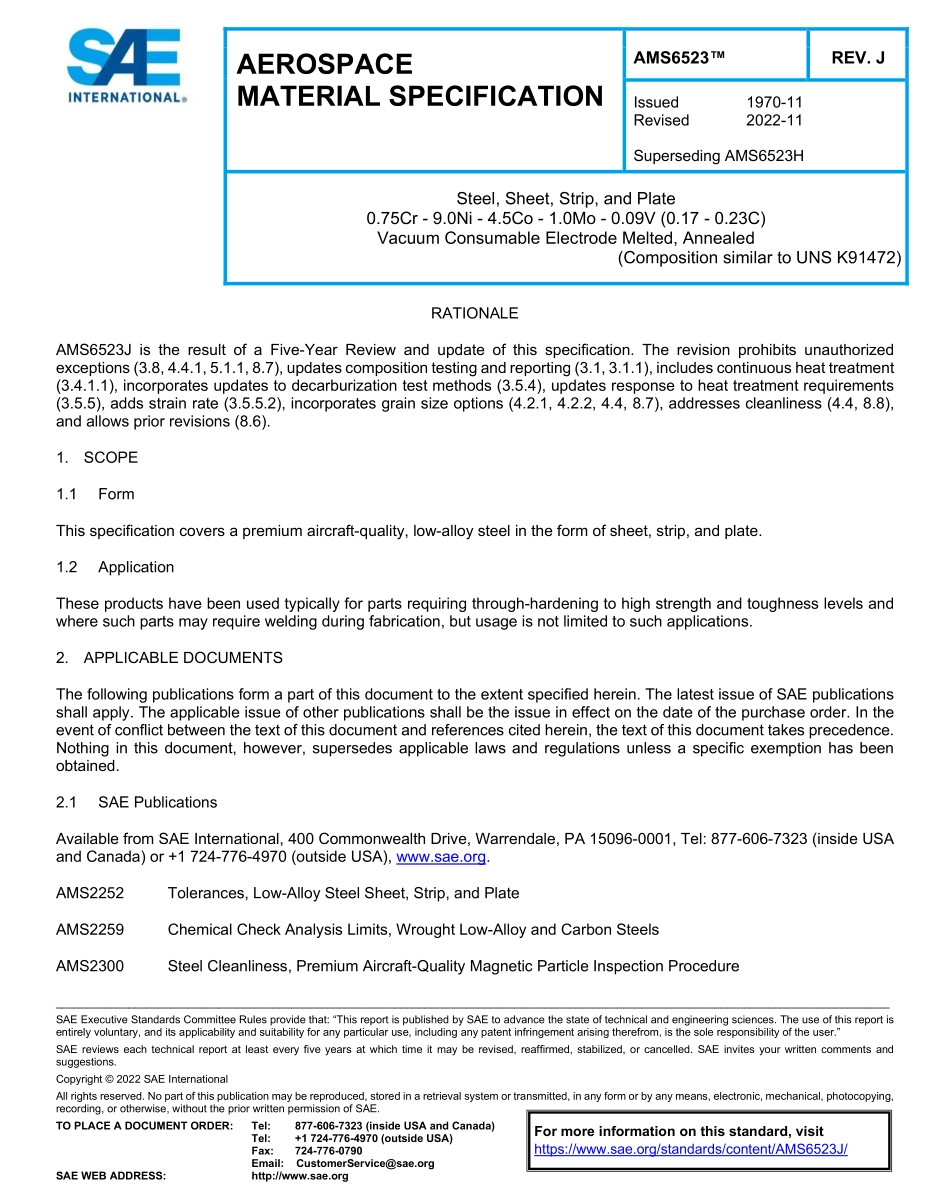 SAE AMS 6523J-2022.pdf_第1页