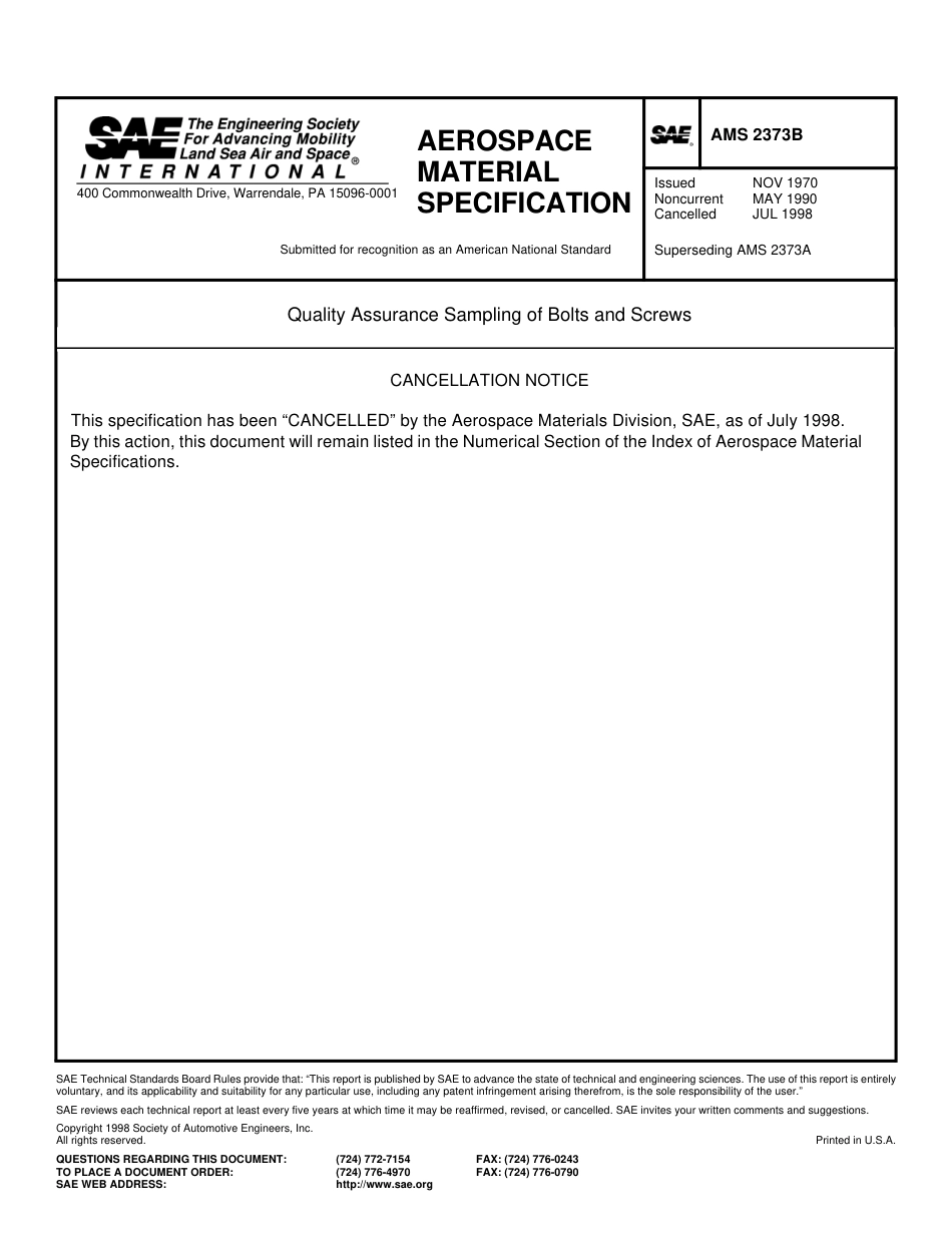 SAE AMS 2373B-1998.pdf_第1页