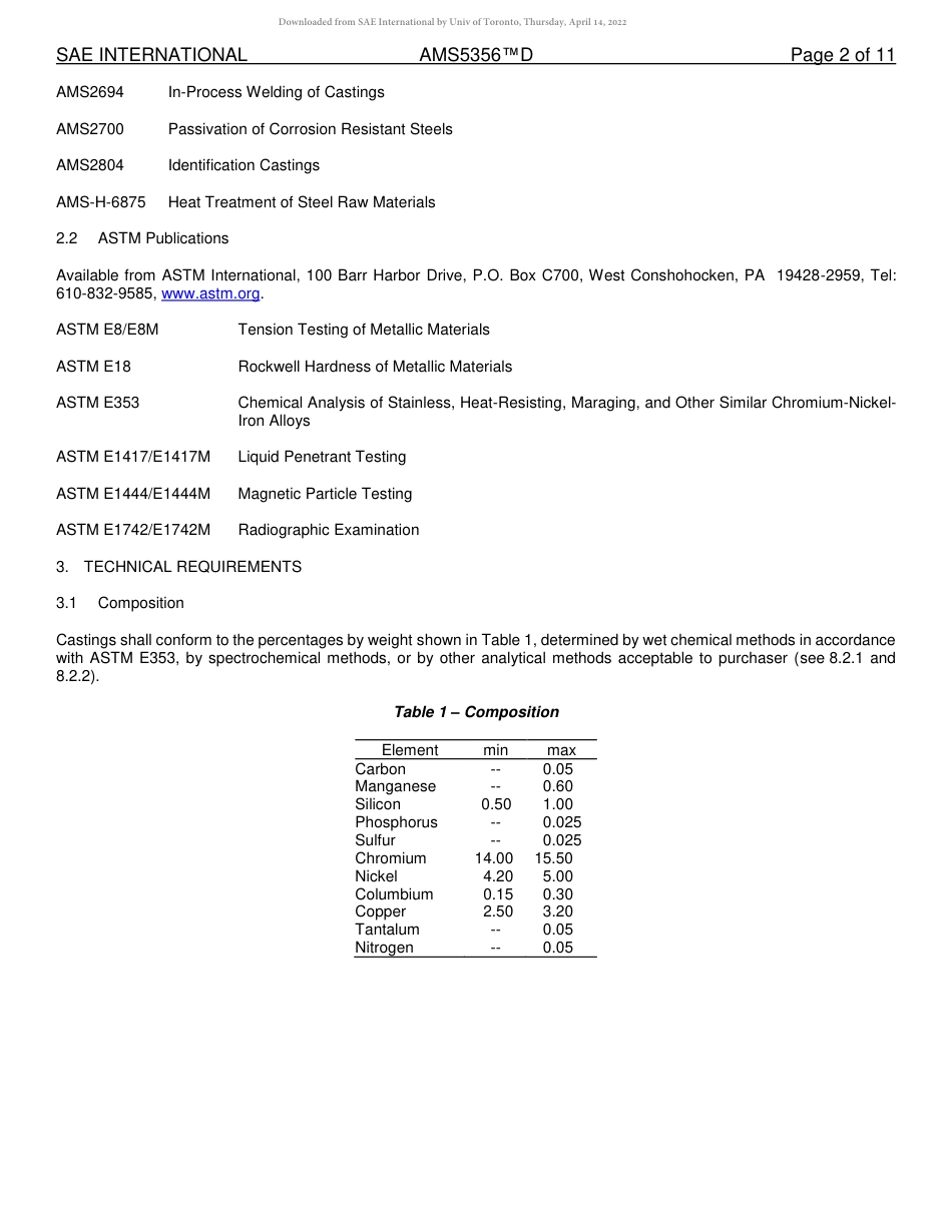 SAE AMS 5356D-2016.pdf_第2页