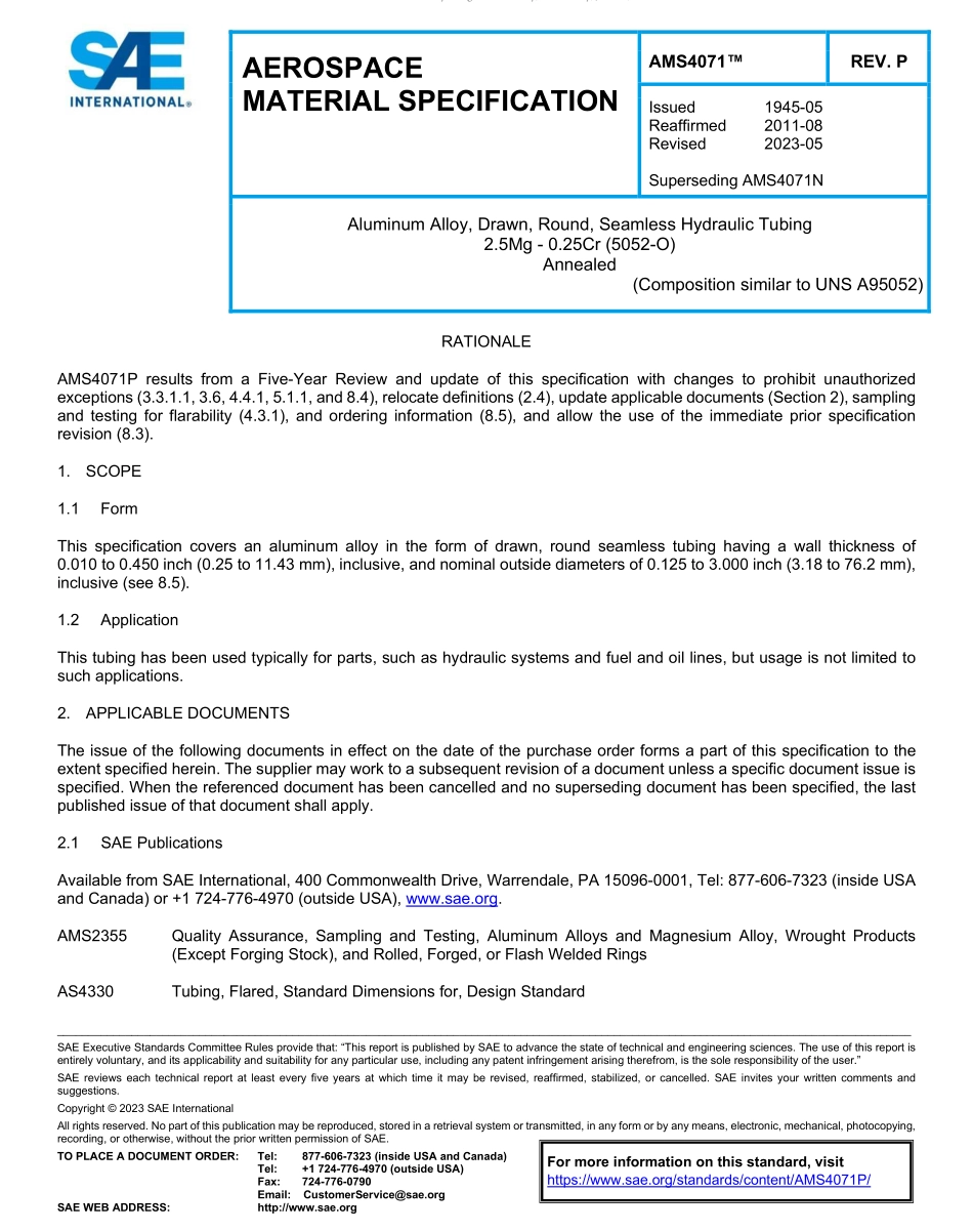 SAE AMS 4071P-2023.pdf_第1页