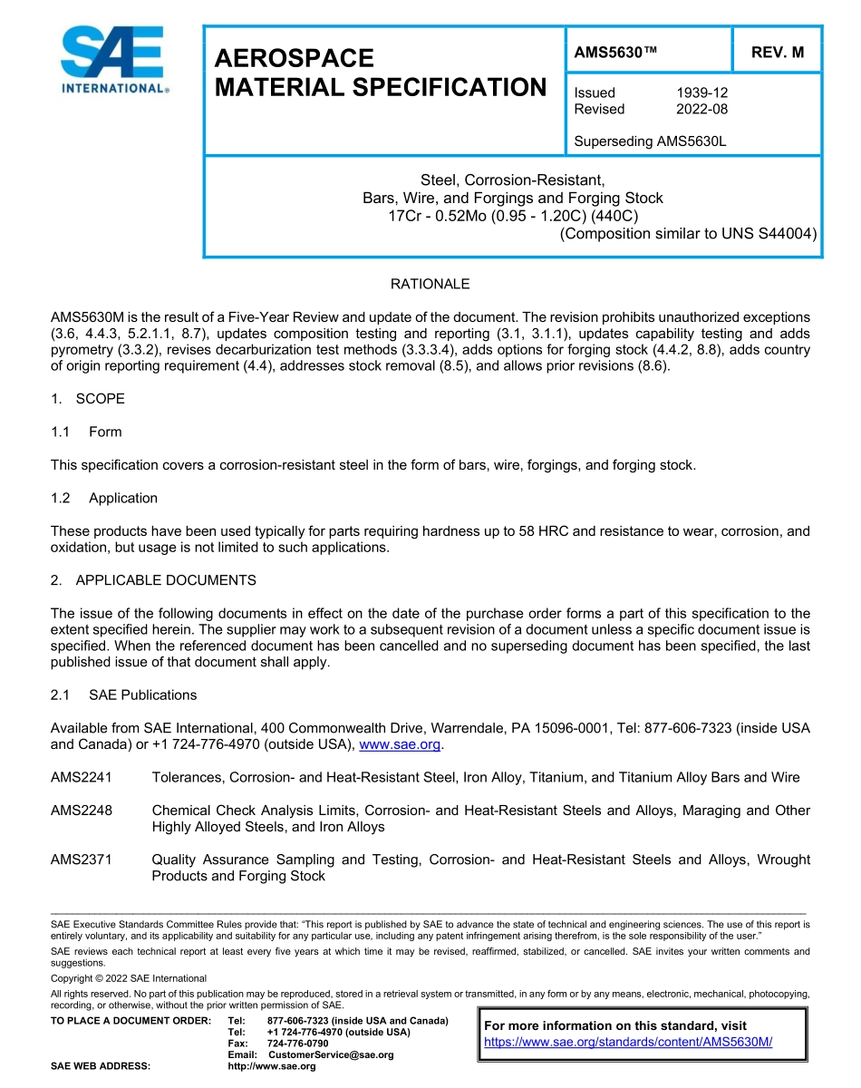 SAE AMS 5630M-2022.pdf_第1页