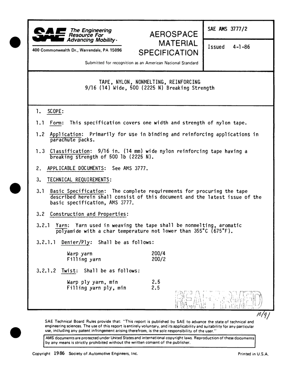 SAE AMS 3777-2B-1995 scan.pdf_第2页