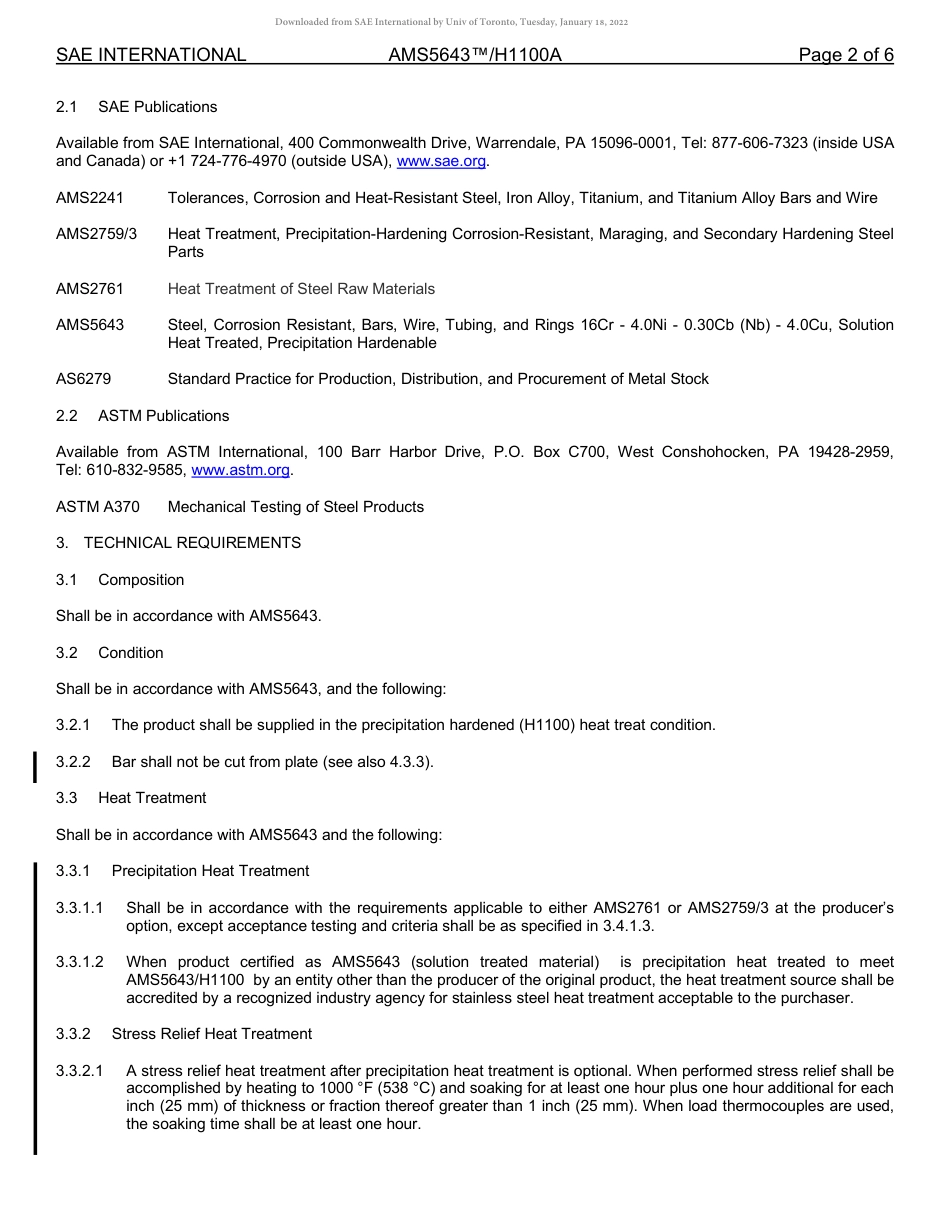 SAE AMS 5643-H1100A-2022.pdf_第2页