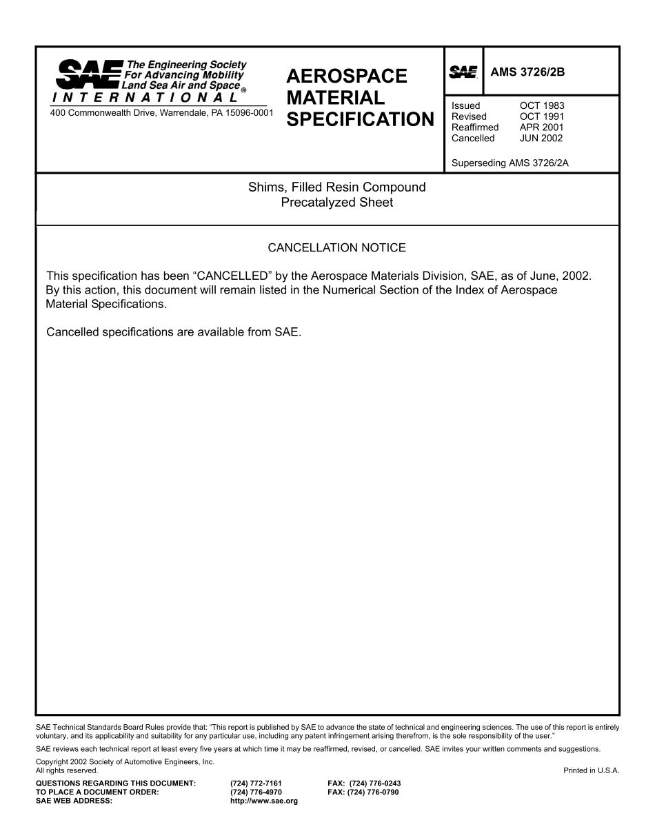 SAE AMS 3726-2B-2002.pdf_第1页