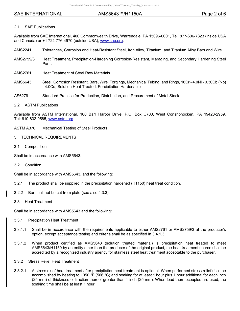 SAE AMS 5643-H1150A-2022.pdf_第2页