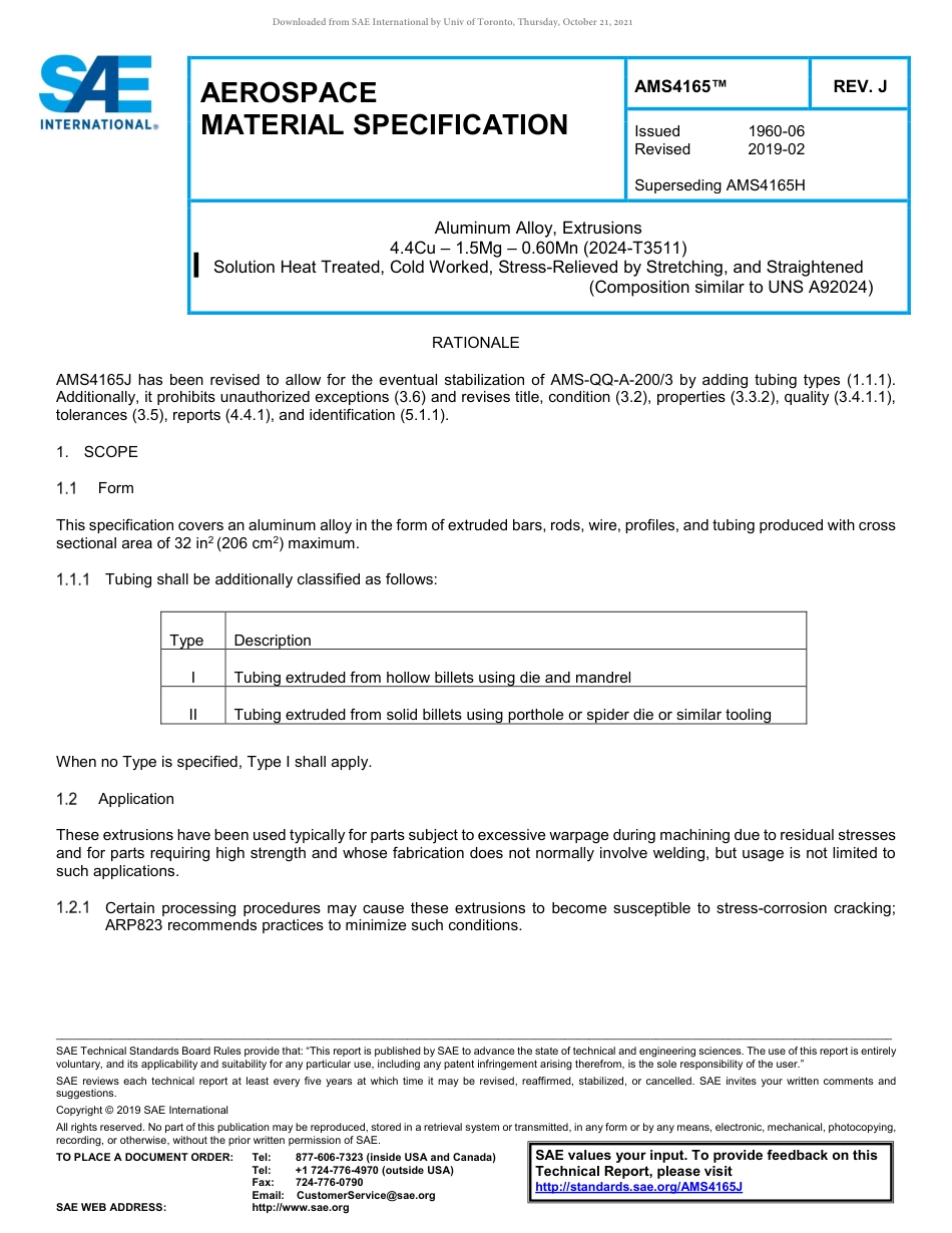 SAE AMS 4165J-2019.pdf_第1页