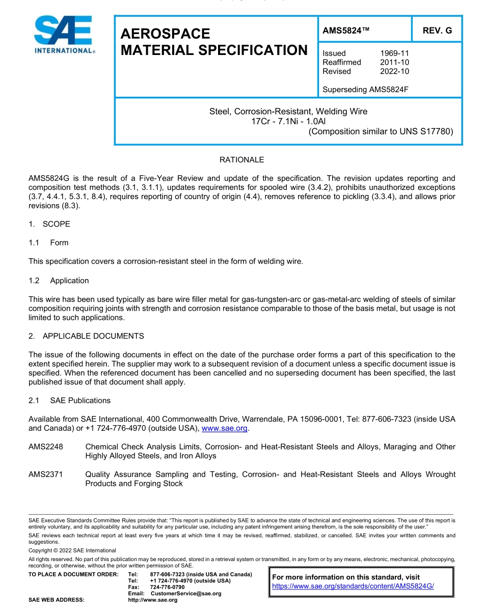 SAE AMS 5824G-2022.pdf_第1页
