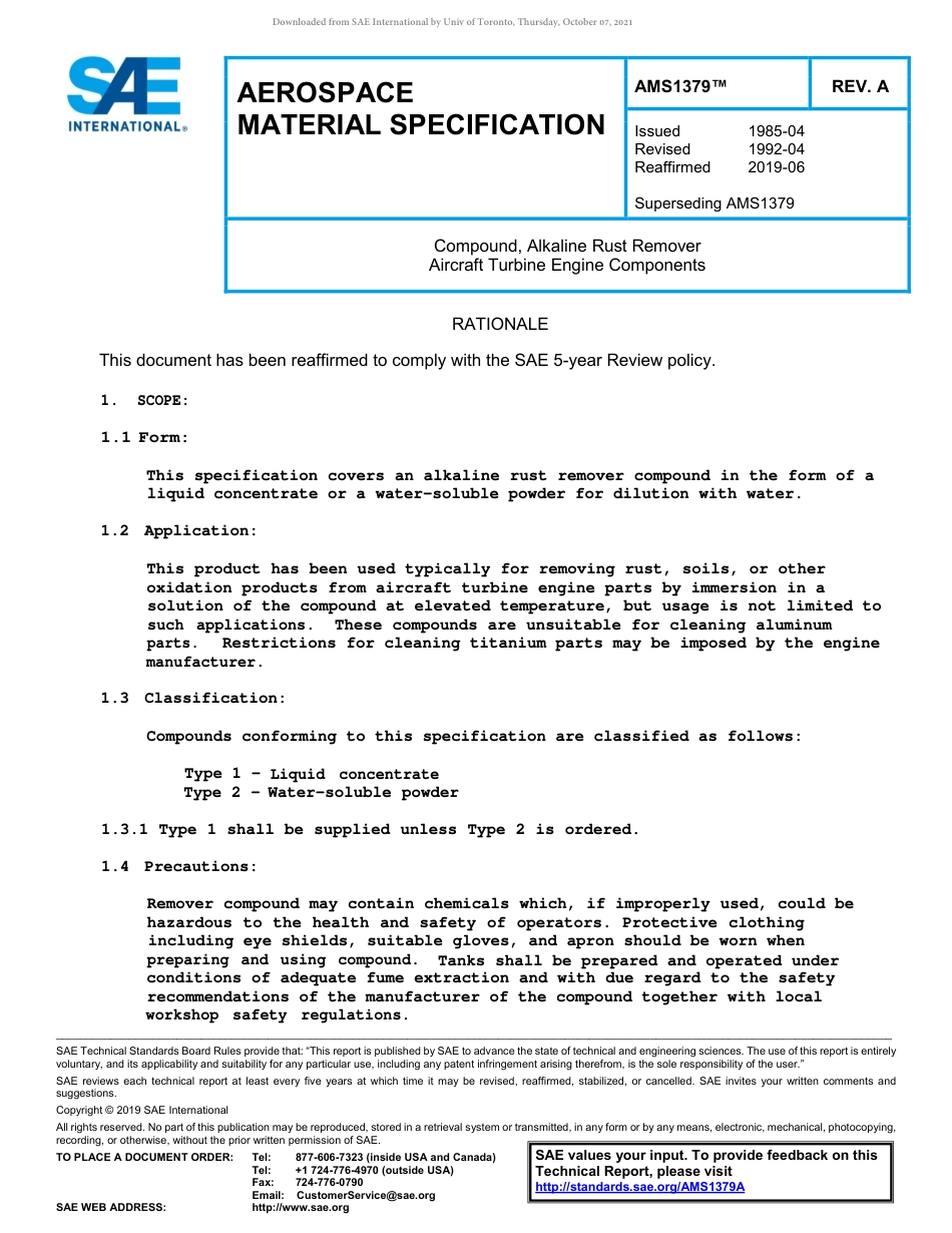 SAE AMS 1379A-2019.pdf_第1页
