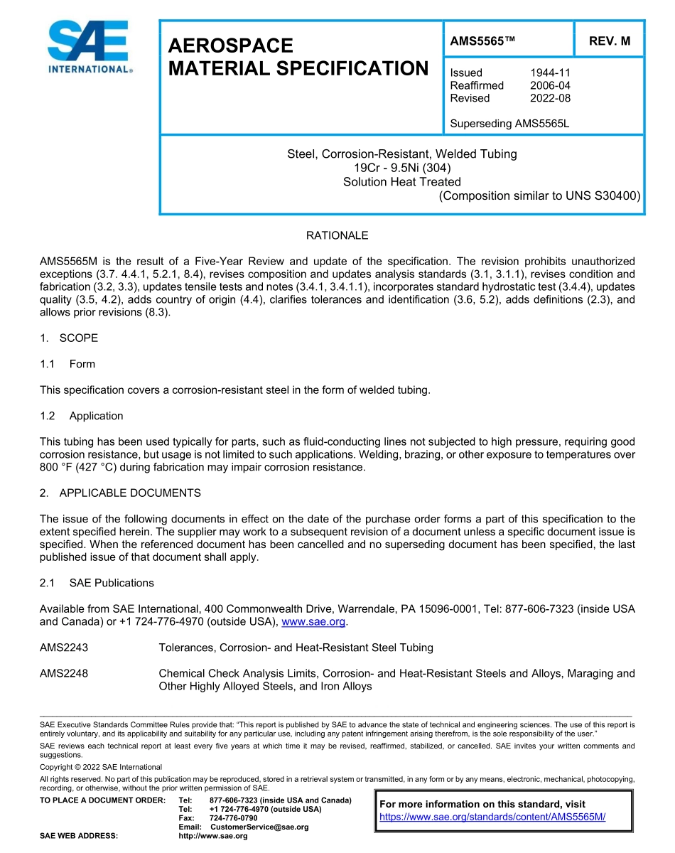 SAE AMS 5565M-2022.pdf_第1页