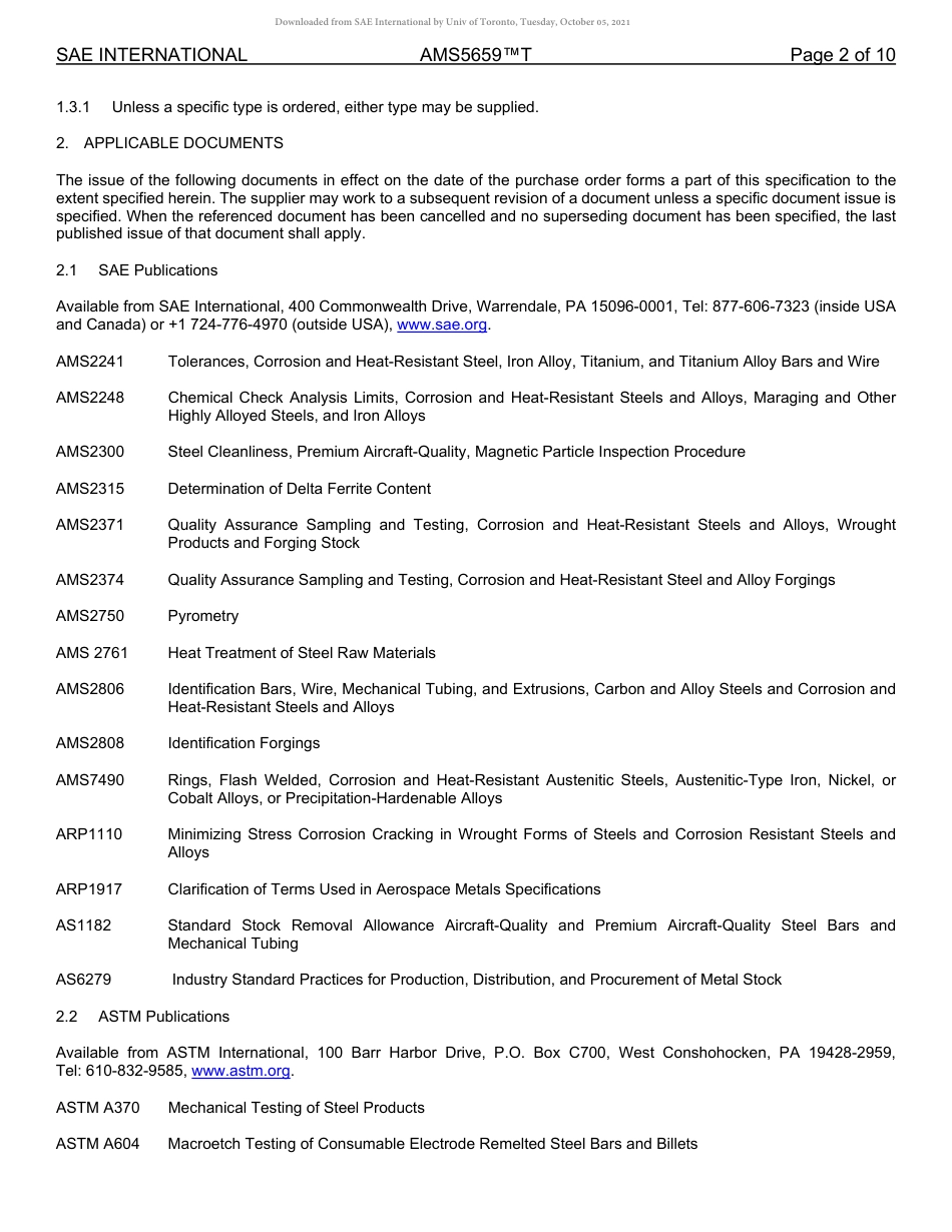 SAE AMS 5659T-2021.pdf_第2页