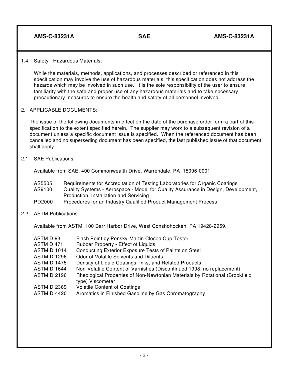 SAE AMS-C-83231A-2001.pdf_第2页