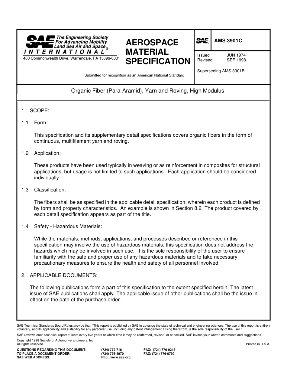 SAE AMS 3901C-1998.pdf_第2页