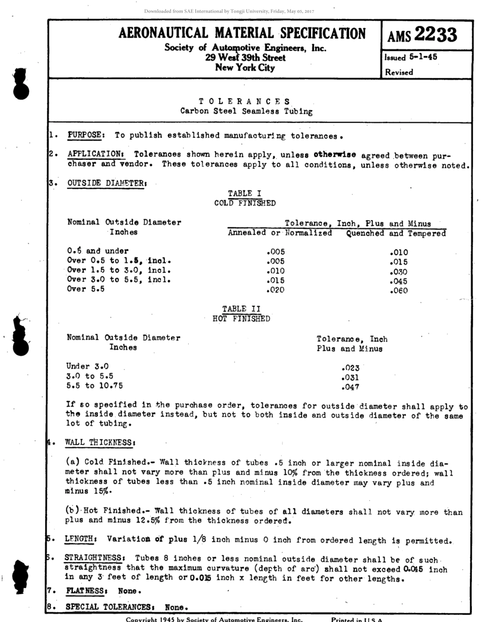 SAE AMS 2233-1945 scan.pdf_第1页
