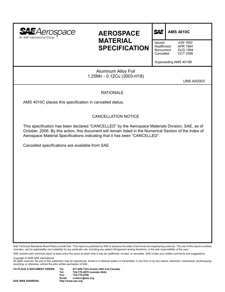 SAE AMS 4010C-2006.pdf_第1页
