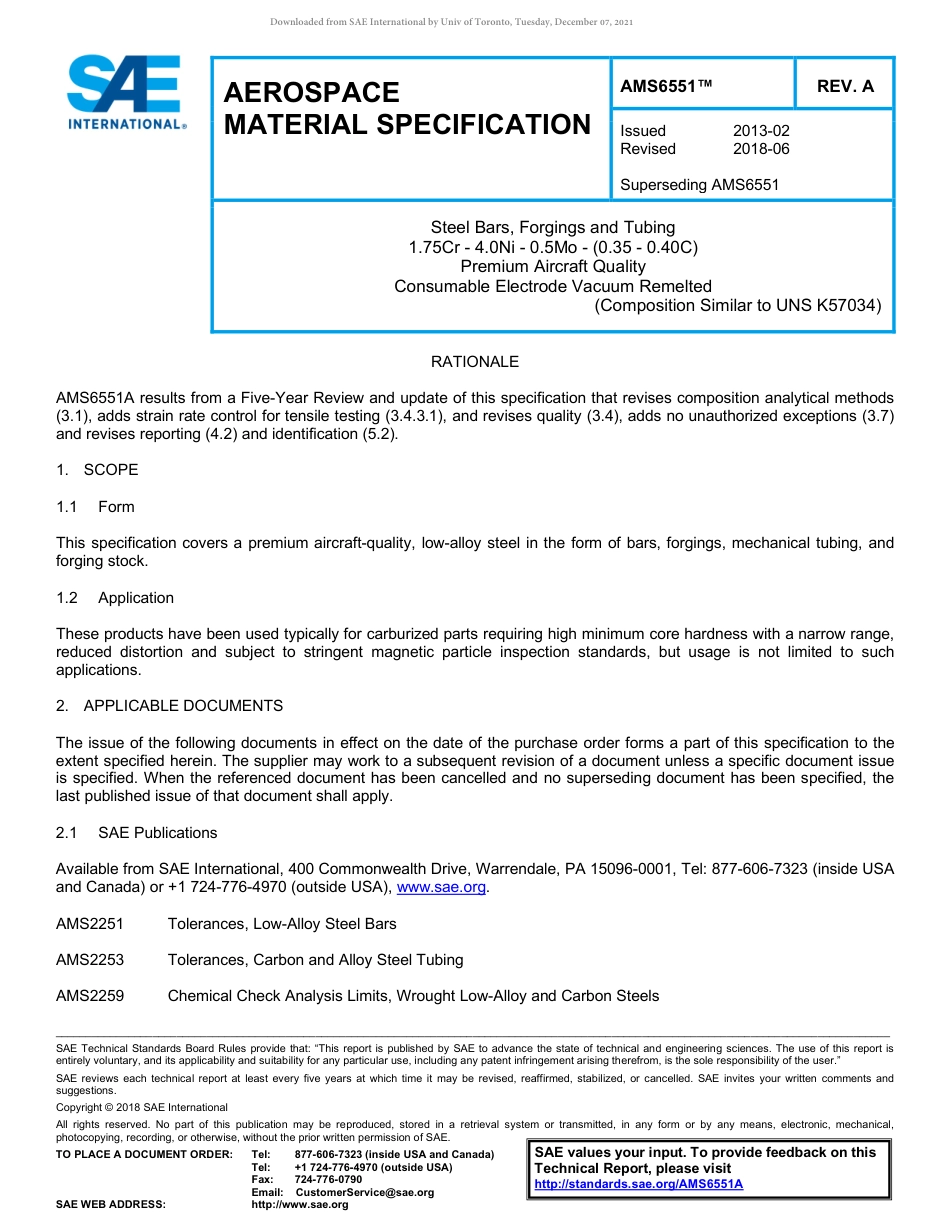 SAE AMS 6551A-2018.pdf_第1页